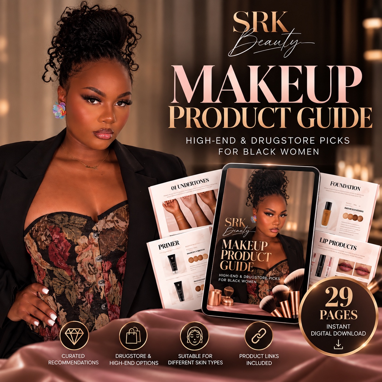 SRK Beauty Makeup Product Guide